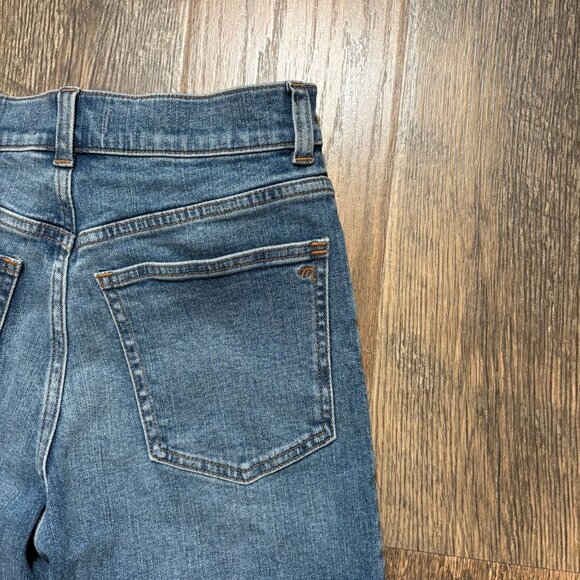 Madewell Petite Flared Wide-Leg Crop Jeans Women's Size 26 Petite Oneida Wash Bl - Picture 6 of 6